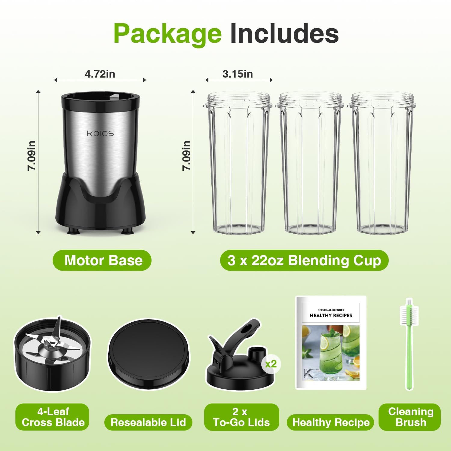 KOIOS kit completo con recetario y cepillo, todo lo necesario incluido
