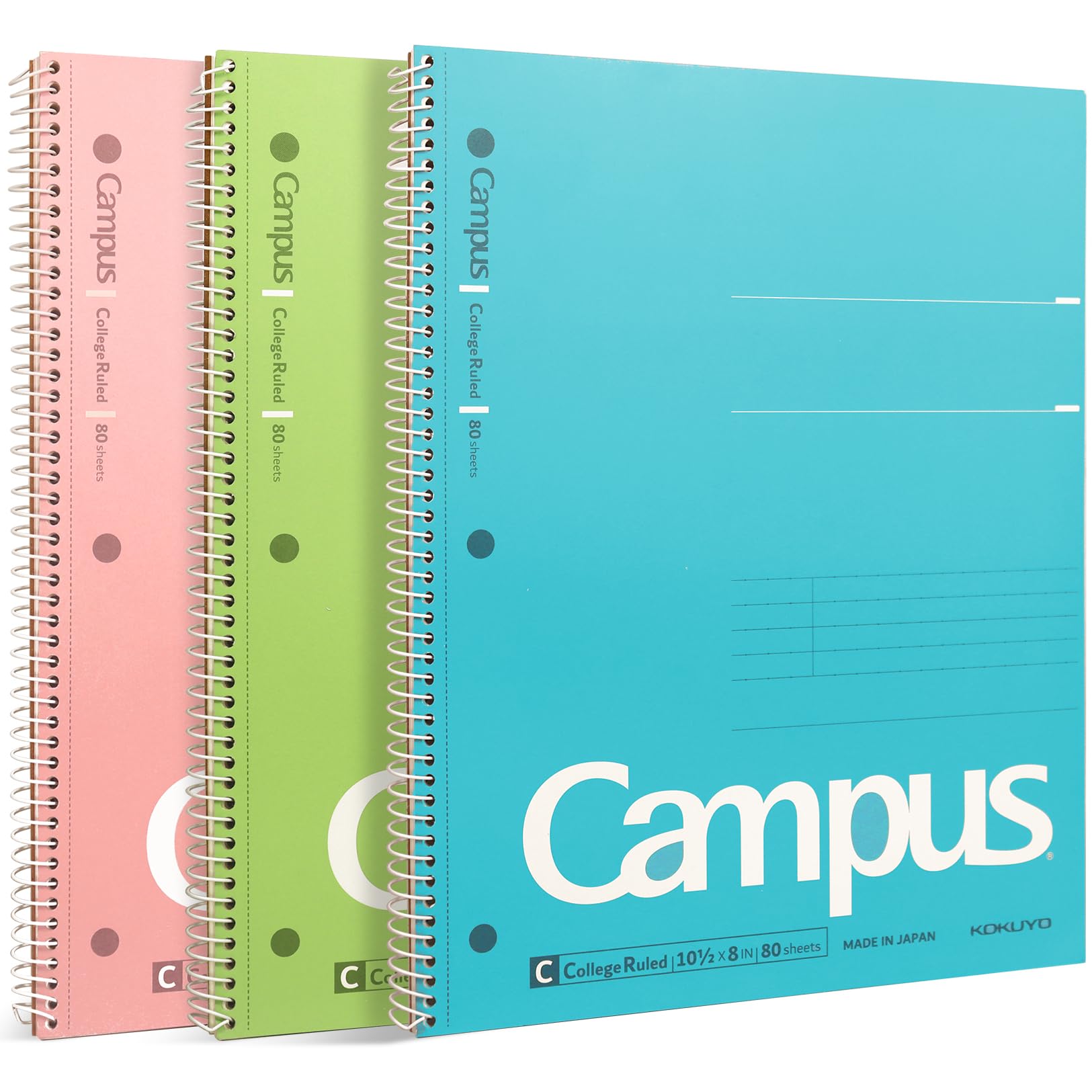 KOKUYO vista frontal del pack de tres cuadernos para organización rápida