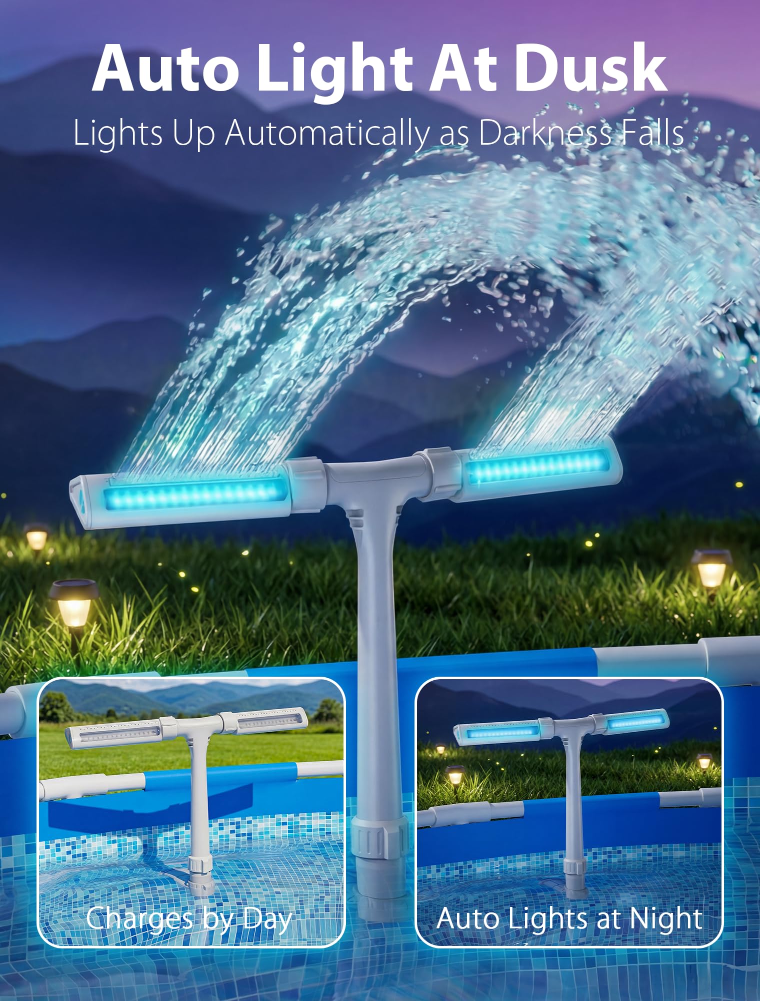 Kompoll primer plano de LEDs que ilustra colores vivos y brillo personalizable