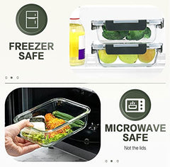KOMUEE recipientes en cocina con comidas listos para llevar, prácticos para meal prep