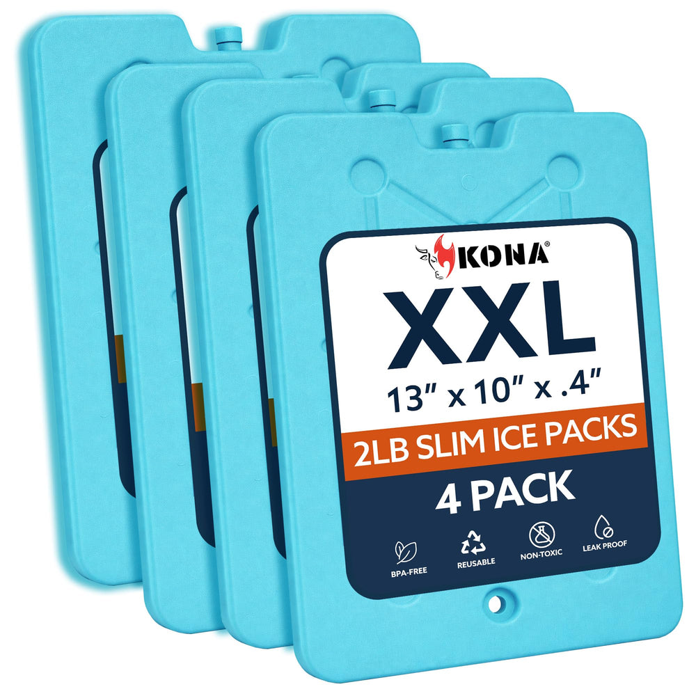Kona pack frontal del empaque mostrando tamaño y beneficios de espacio