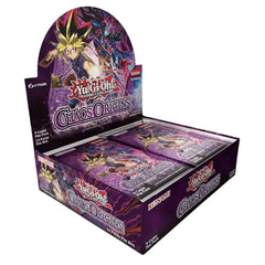 Konami caja frontal Chaos Origins mostrando arte de Yami Yugi y atractivo coleccionable