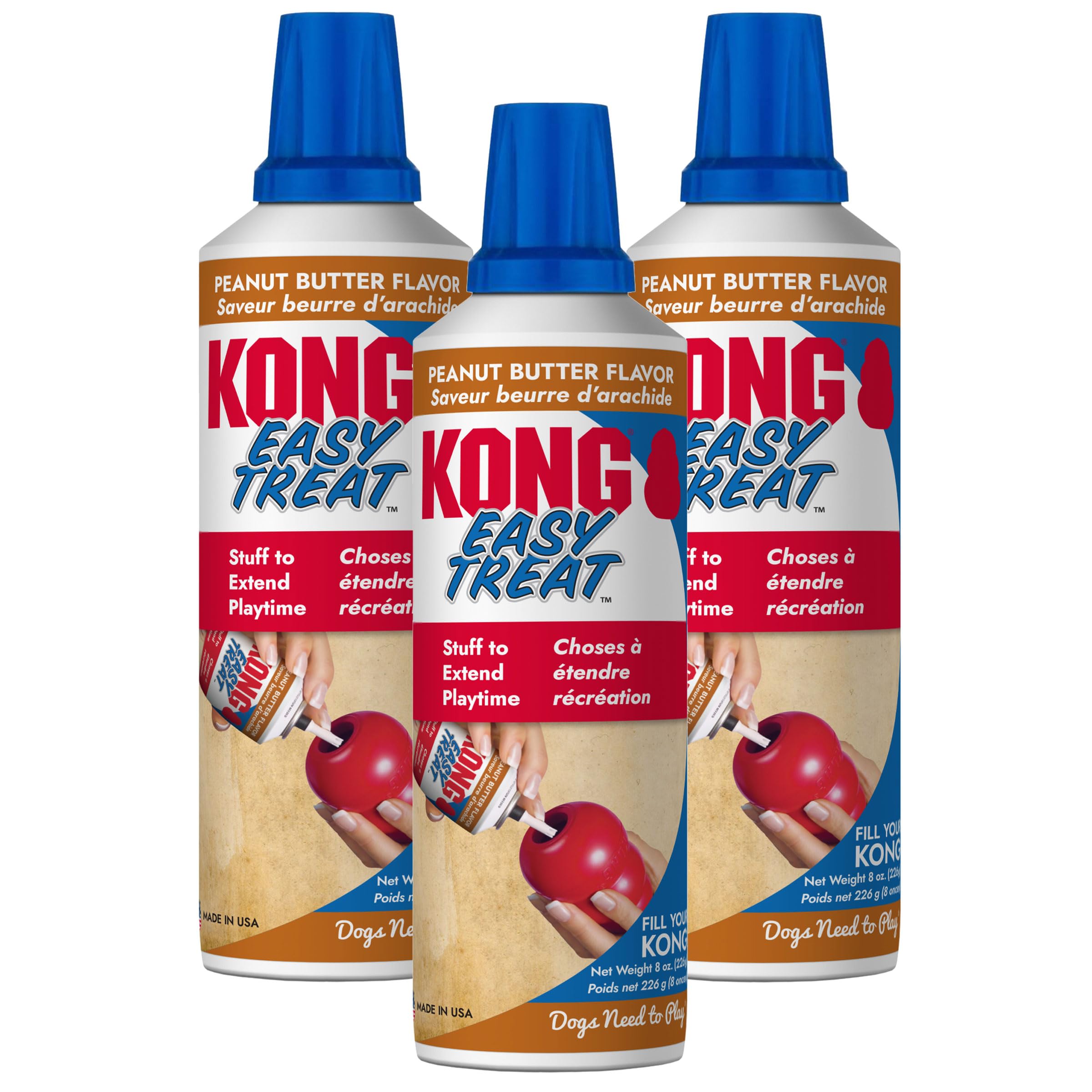 KONG envase frontal Easy Treat mostrando el paquete y beneficio de variedad