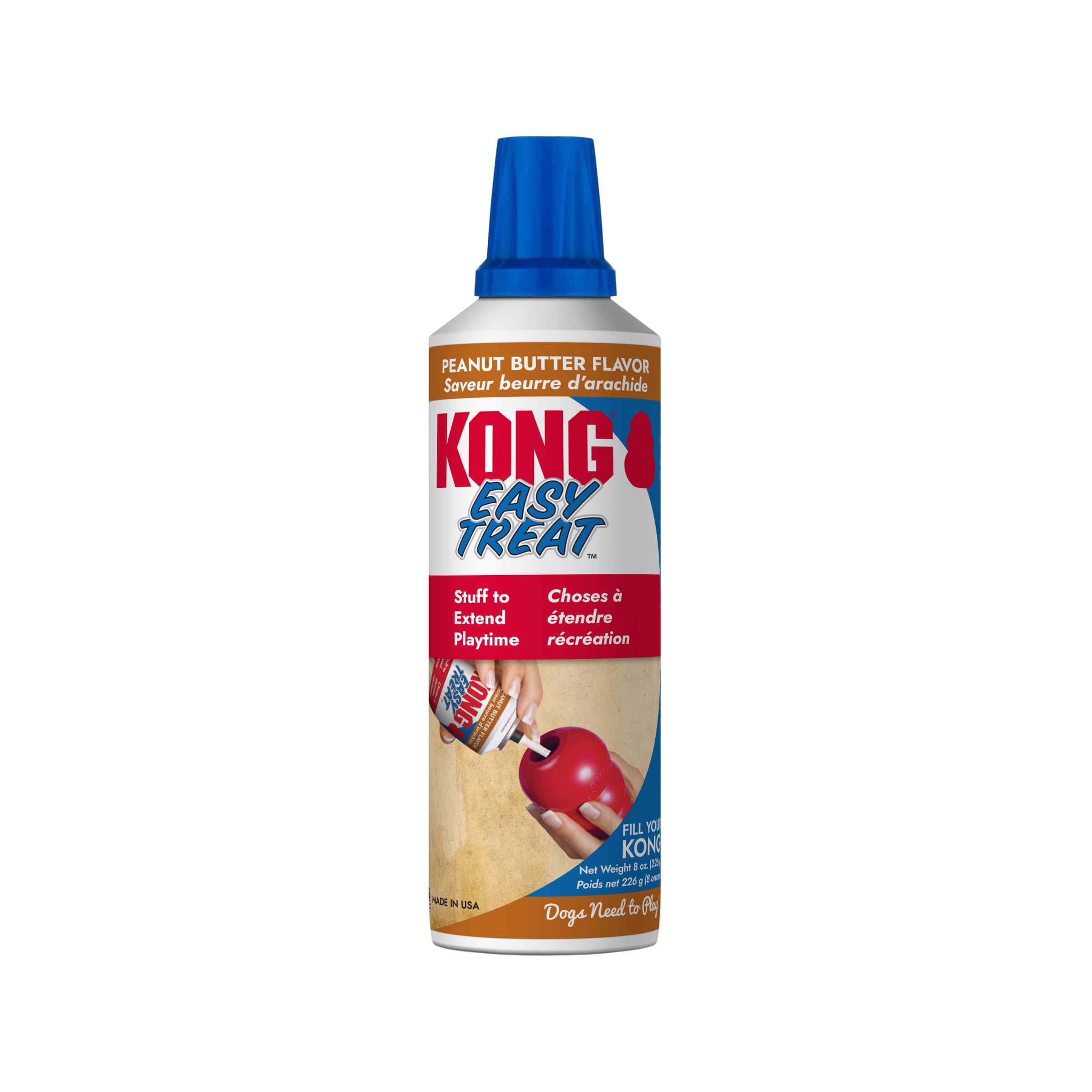 KONG etiqueta de ingredientes destacando calidad y fabricación en EE. UU.