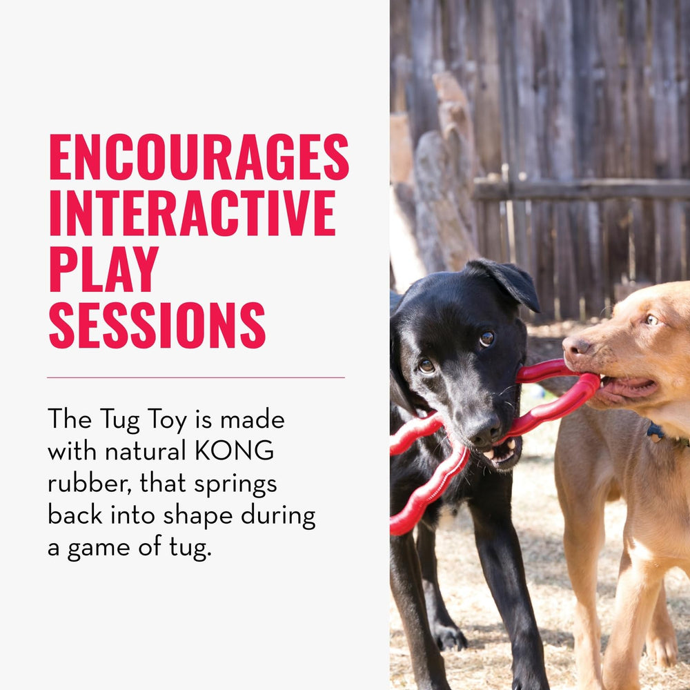 KONG agarre humano del Tug Toy demostrando su comodidad y control