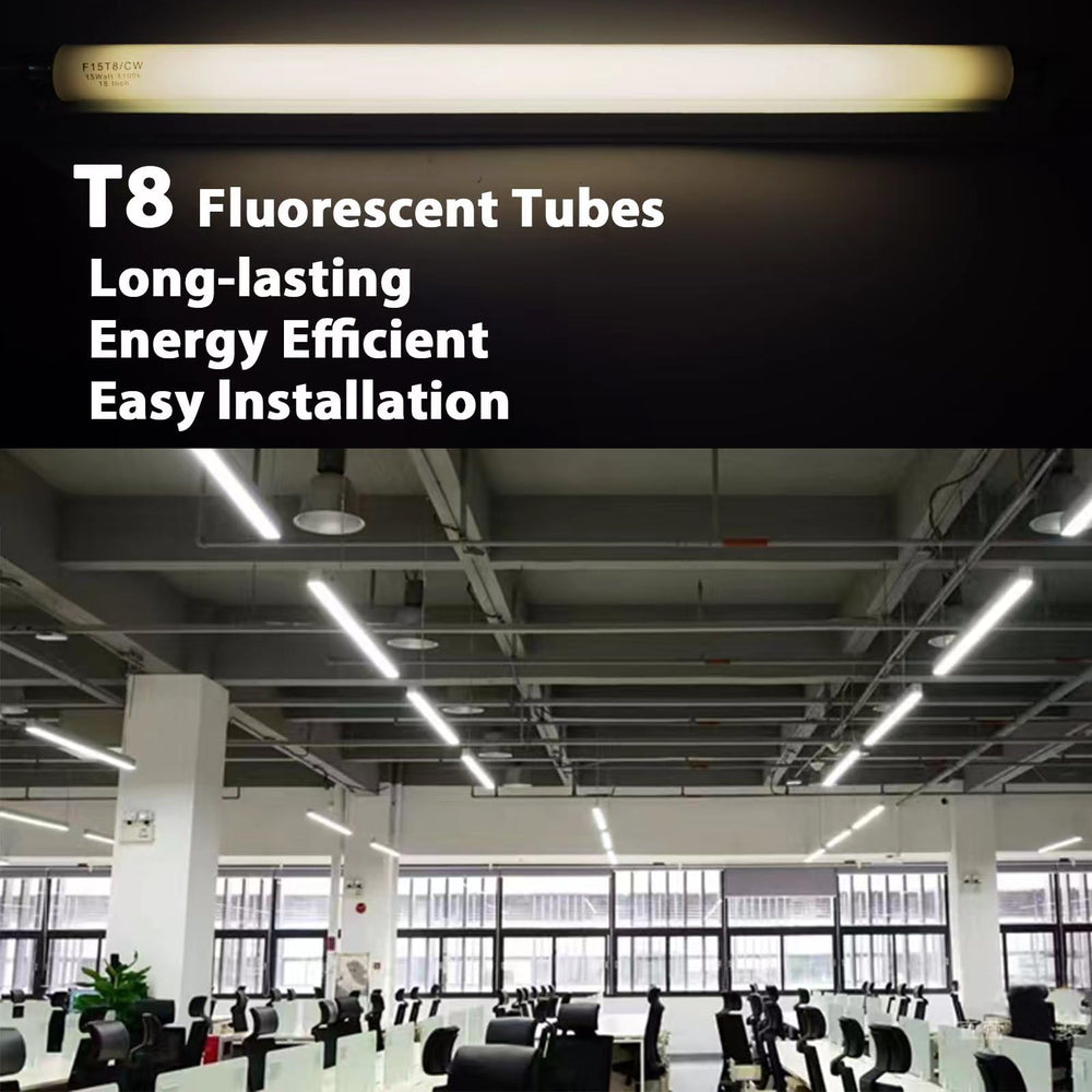 Konideke tubo encendido bajo mueble de cocina iluminando superficie