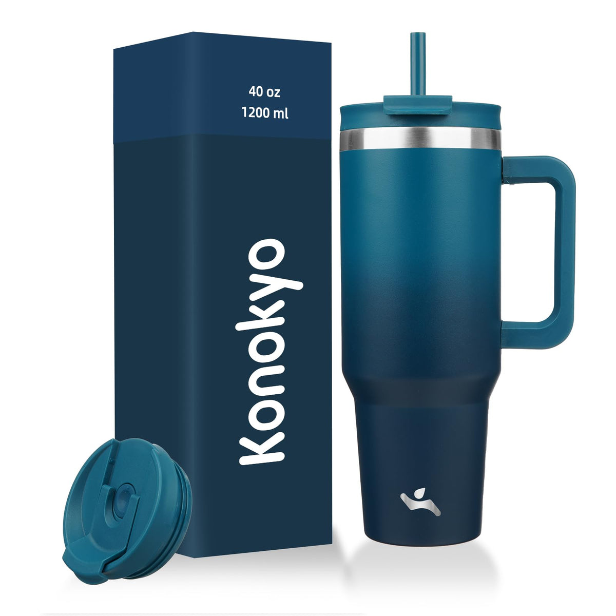Konokyo frente del vaso indigo black mostrando diseño y capacidad