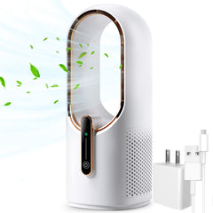 KONSIDEN vista frontal del ventilador sin aspas con diseño seguro
