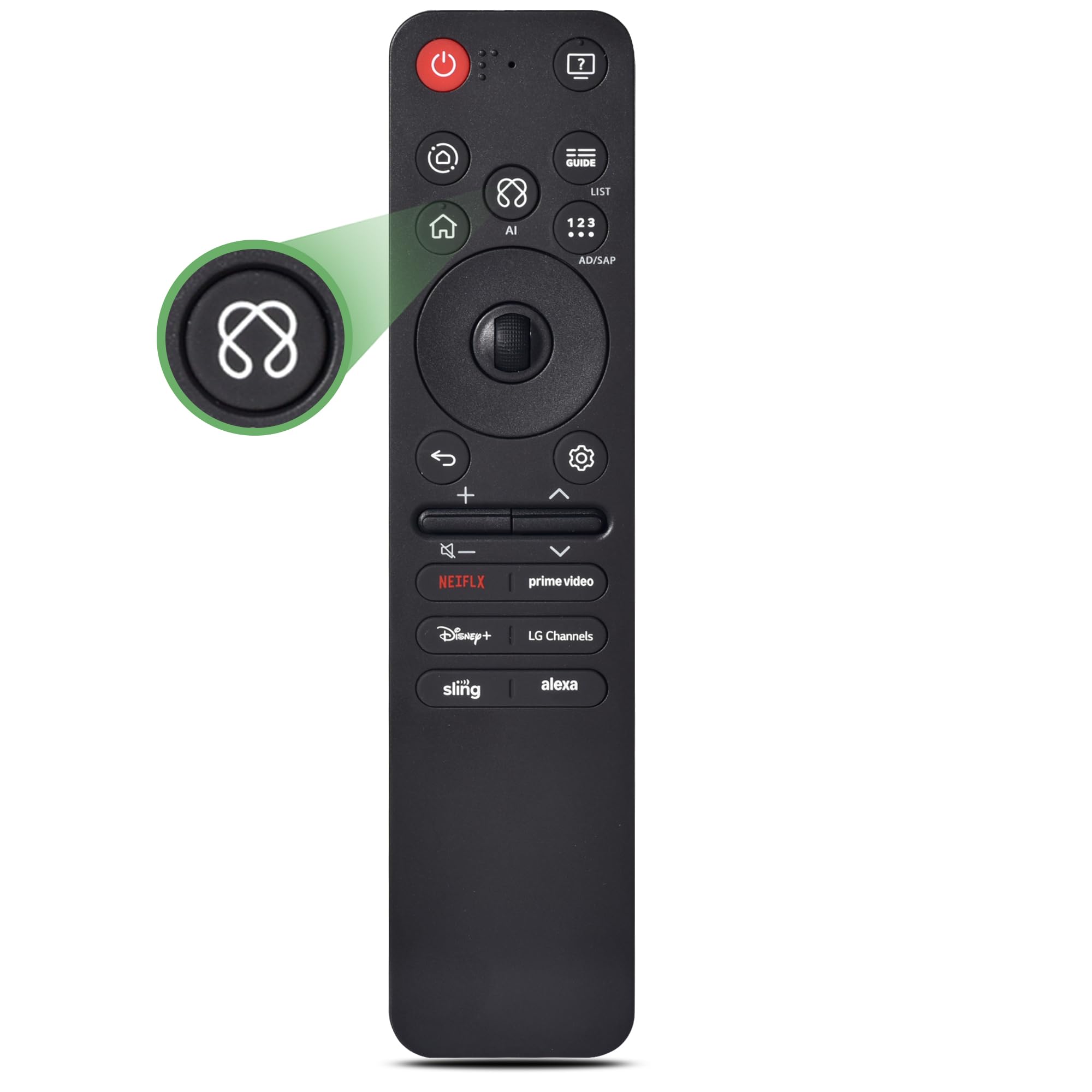 KOOMOER mando frontal mostrando diseño ergonómico y botones visibles