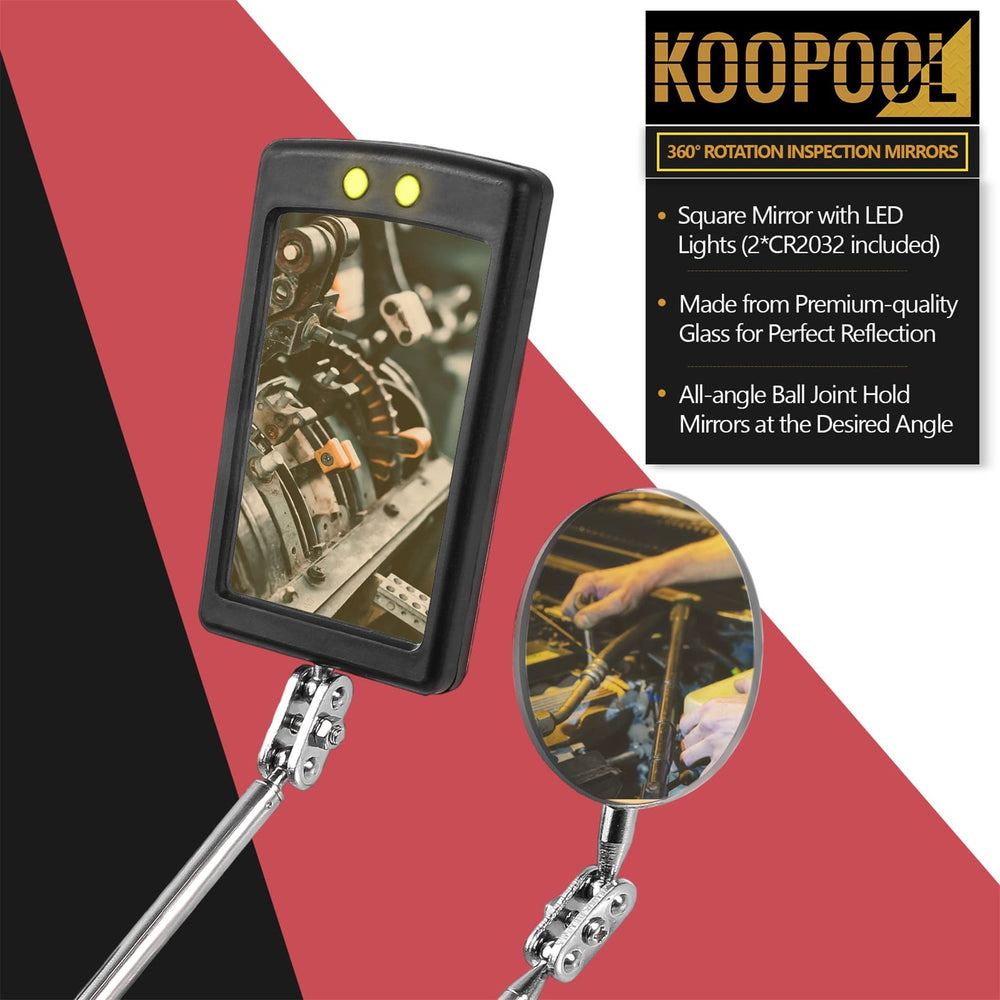 KOOPOOL linterna LED flexible iluminando interior de motor para visibilidad
