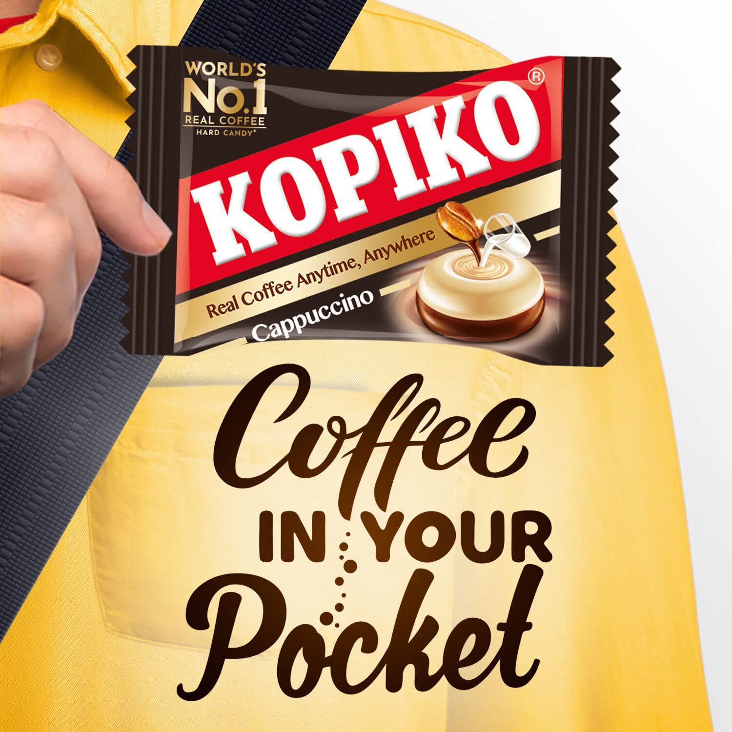 Kopiko etiqueta con ingredientes para ver composición y cafeína