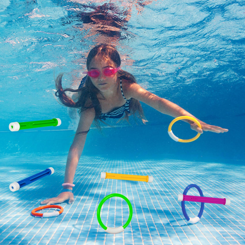 Korlon Tec colores vivos que facilitan encontrar juguetes bajo el agua