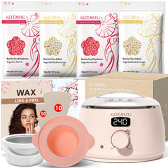 KOTAMU calentador rosa frontal y compacto para calentar cera uniformemente