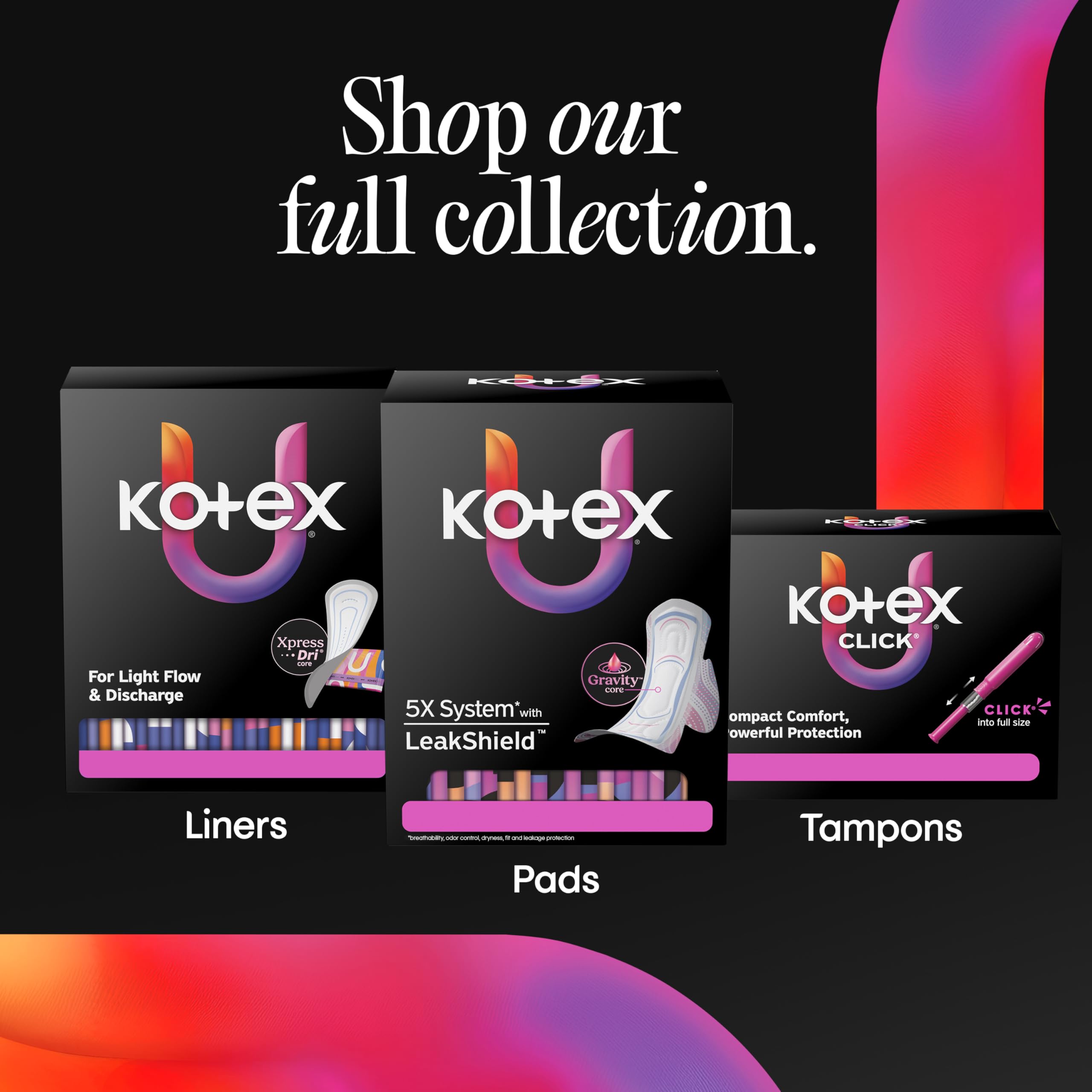 Kotex en entorno cotidiano (bolso y mesa) mostrando facilidad de transporte