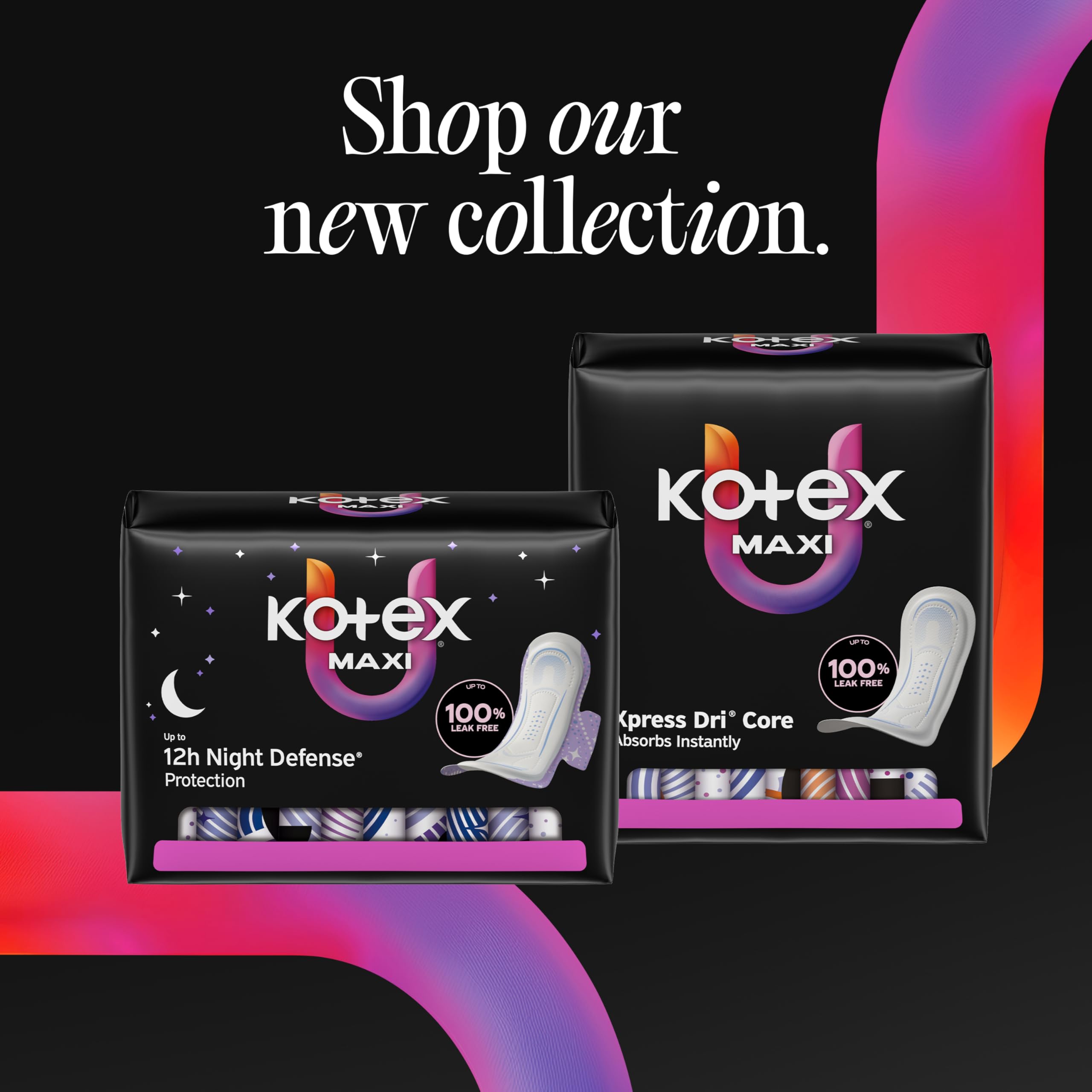 Kotex paquete dentro de bolso listo para llevar y cambiar discretamente