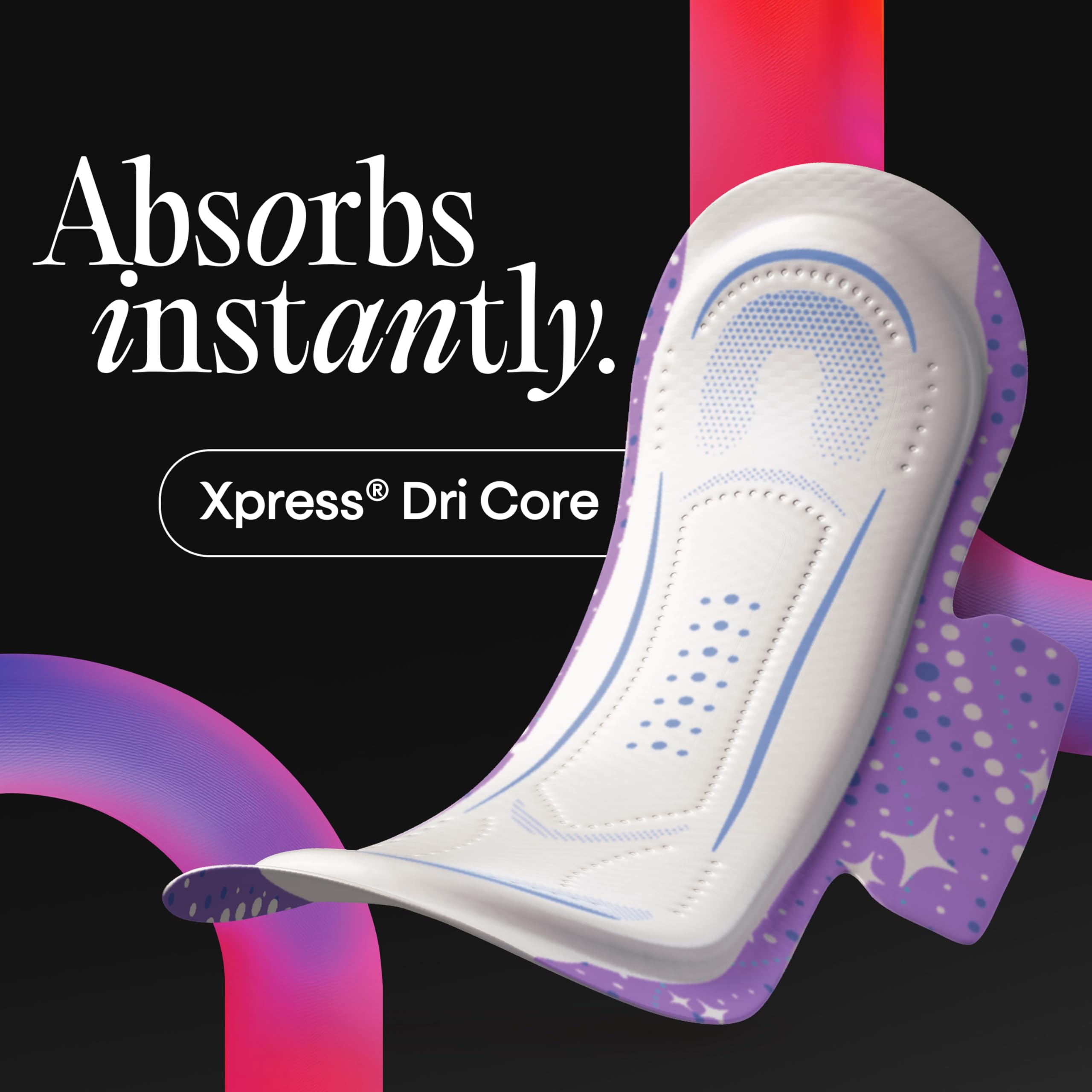 Kotex espalda ampliada comparada para mayor protección contra fugas