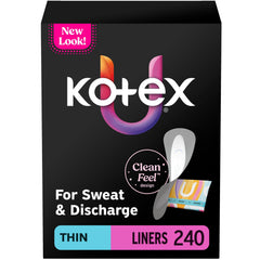 Kotex empaque frontal mostrando las dos unidades y la cantidad total, protección práctica