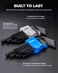 Kraftek toolant textura del acero CR-V y acabado, resistencia y durabilidad visibles