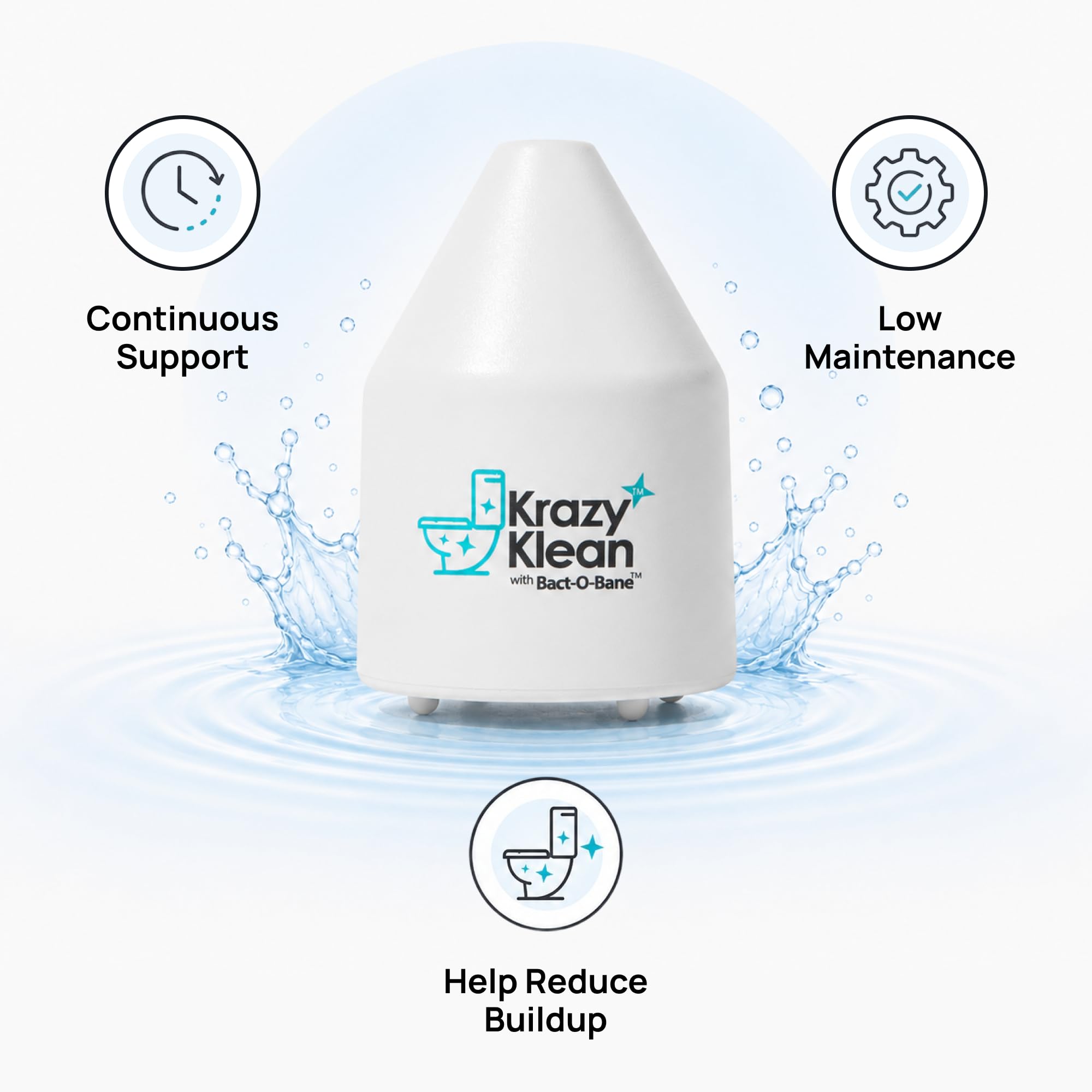 Krazy Klean etiqueta con instrucciones claras y precauciones