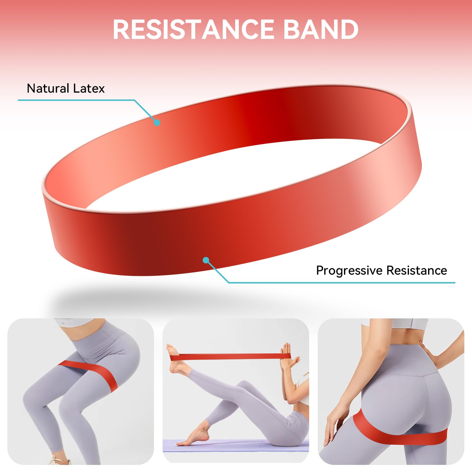 Krightlink banda de resistencia utilizada para estiramientos y activación muscular