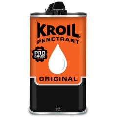 KROIL envase frontal de 8 oz mostrando el diseño y uso profesional