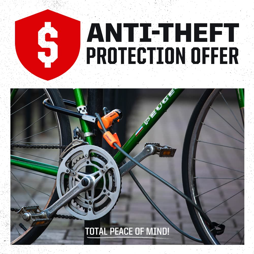 Kryptonite candado asegurando bicicleta en poste urbano para prevención