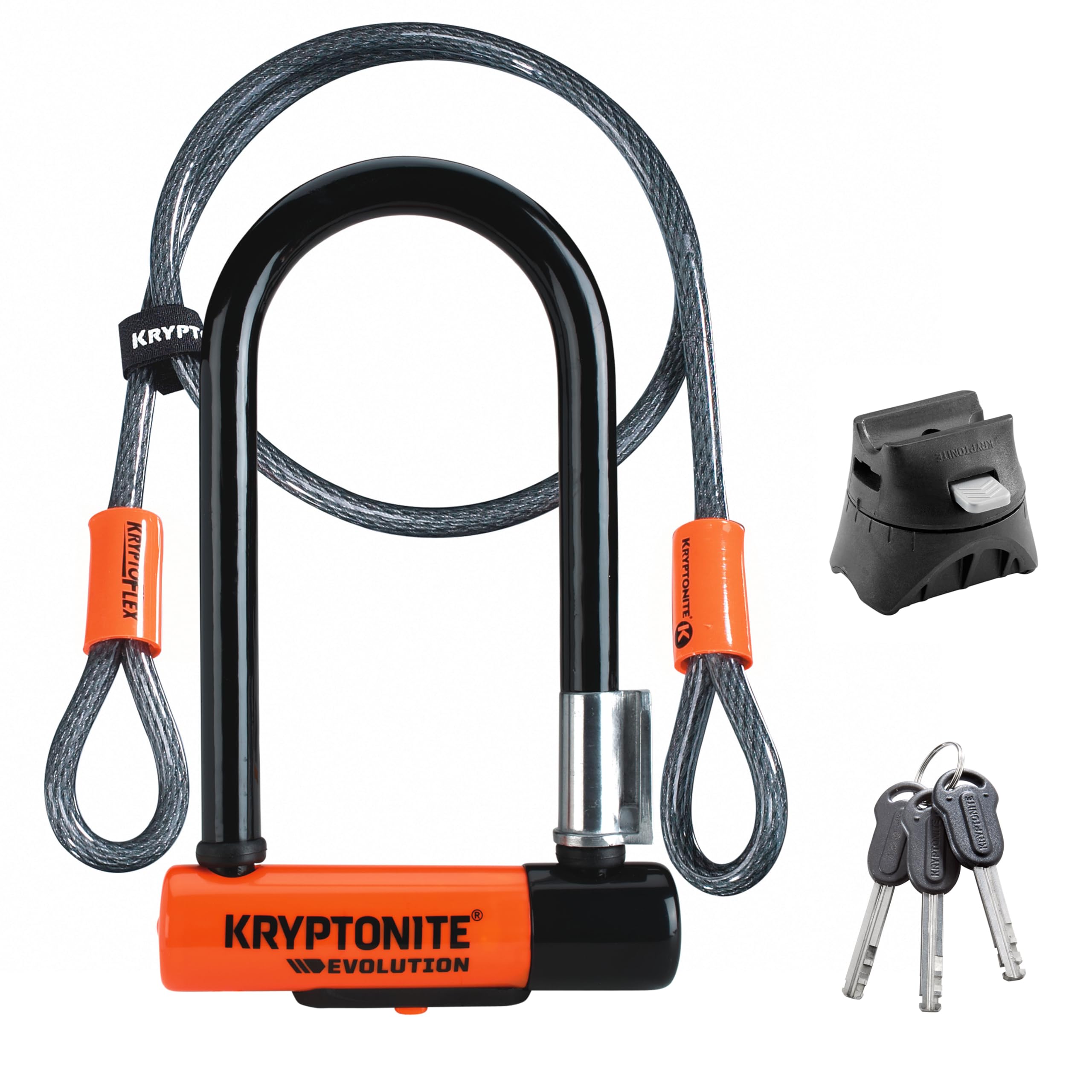Kryptonite candado frontal mostrando su forma compacta y seguridad