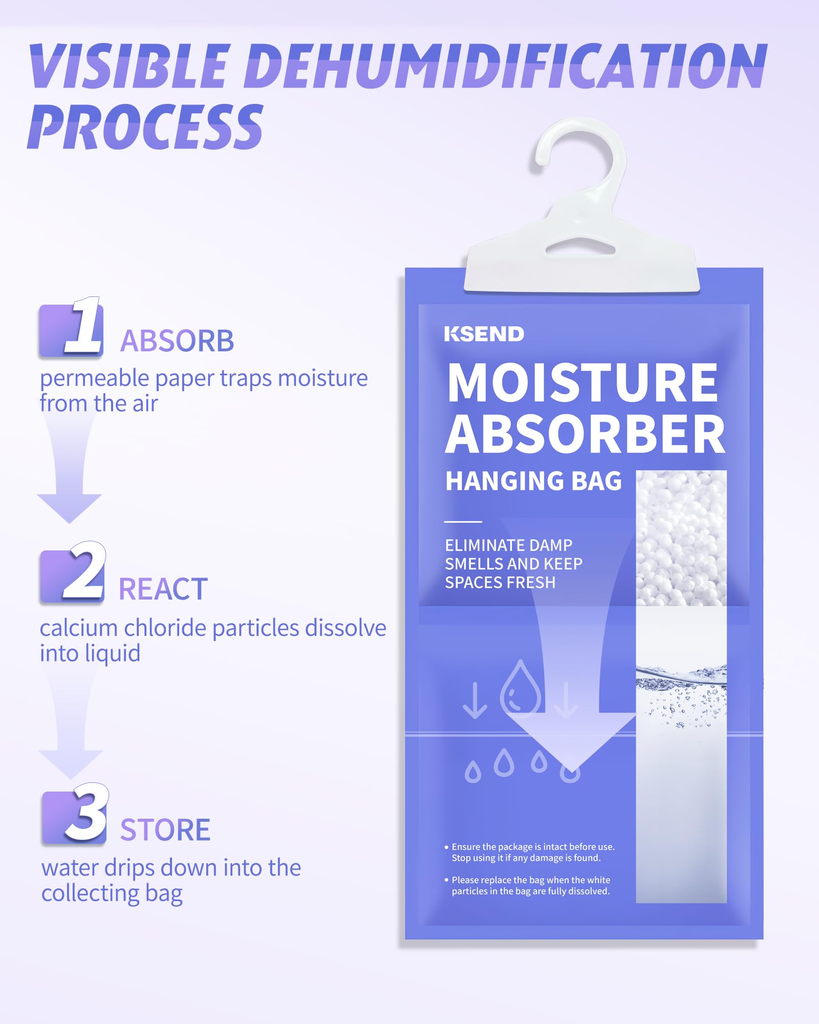 Ksend colocada en baño junto a toallas para reducir vapor y olor