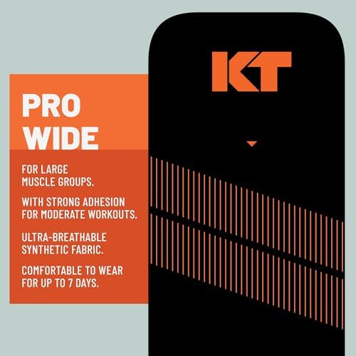 KT Tape Pro Wide aplicado en zona lumbar demostrando soporte y comodidad