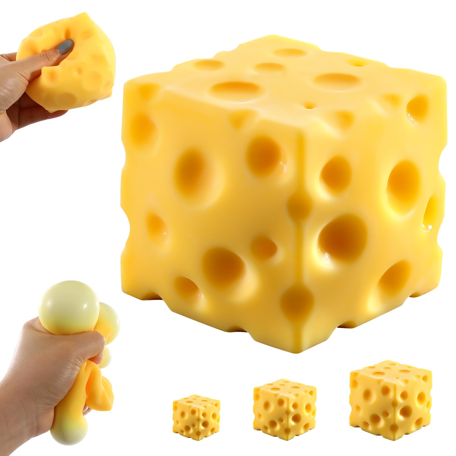 KUBEIJIA bloque de queso frontal mostrando color realista y forma atractiva