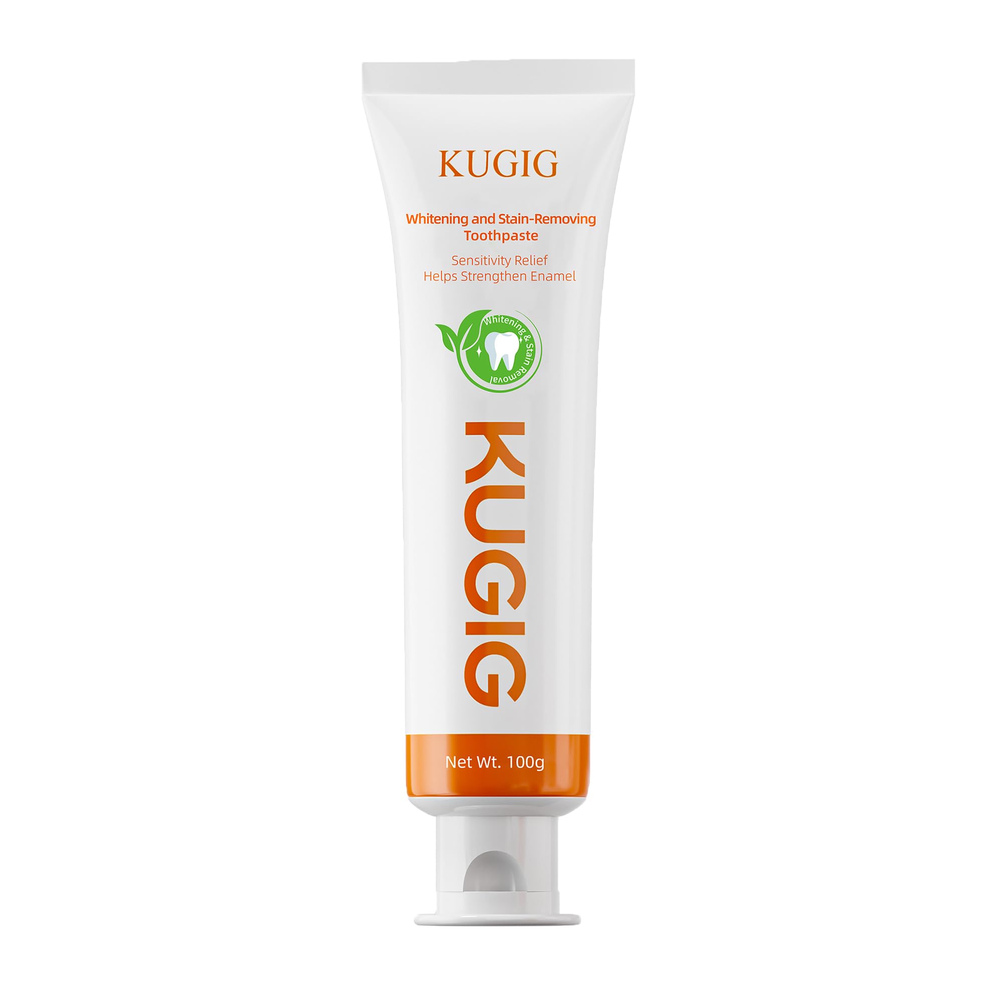 KUGIG frente del tubo mostrando diseño y cantidad, beneficio: uso diario práctico