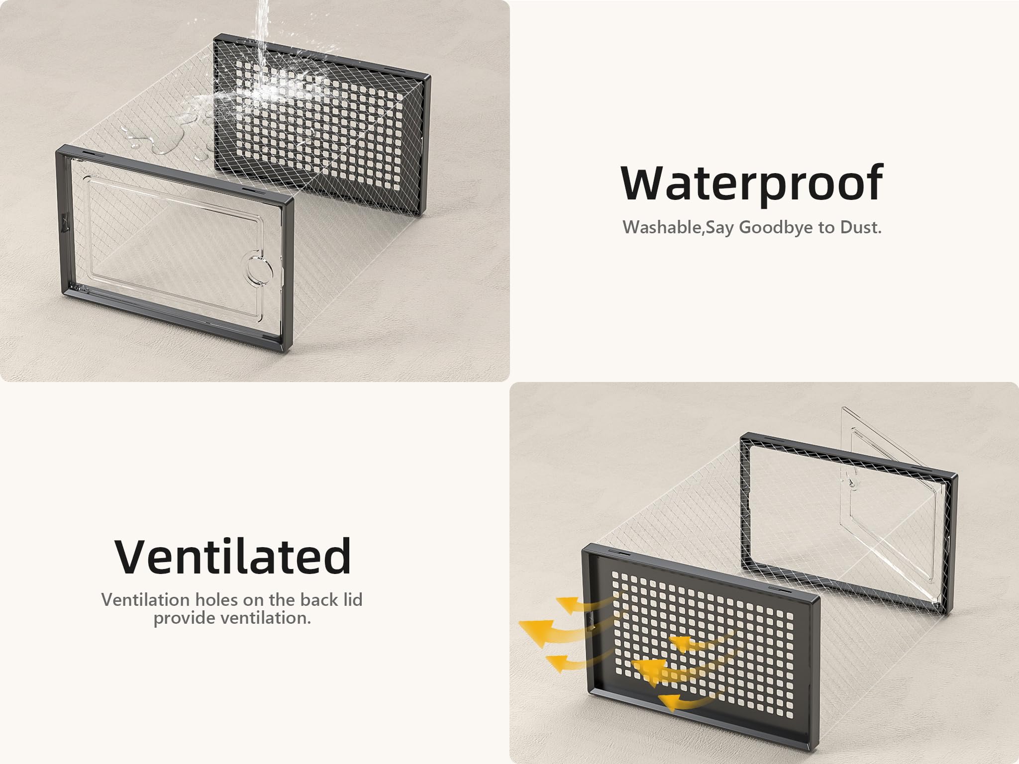Kuject caja almacenando ropa y accesorios para organización versátil