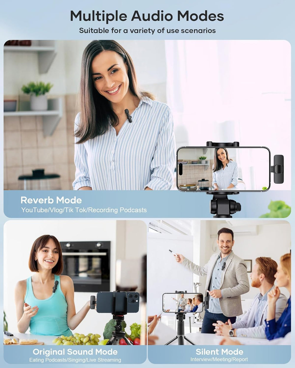 KUKIHO receptor conectado a iPhone, plug-and-play sin apps