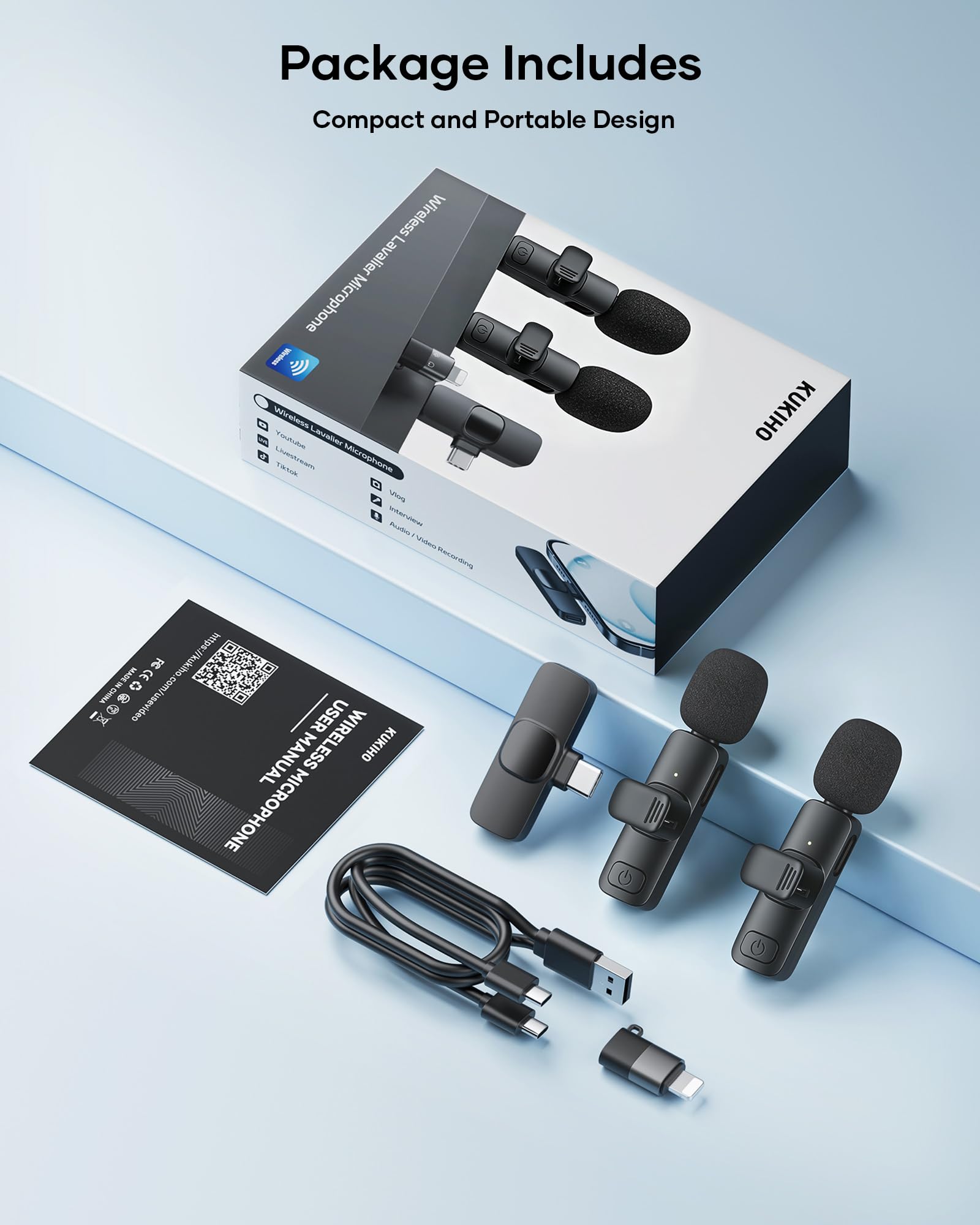 KUKIHO set montado para grabar vlog, calidad de audio profesional