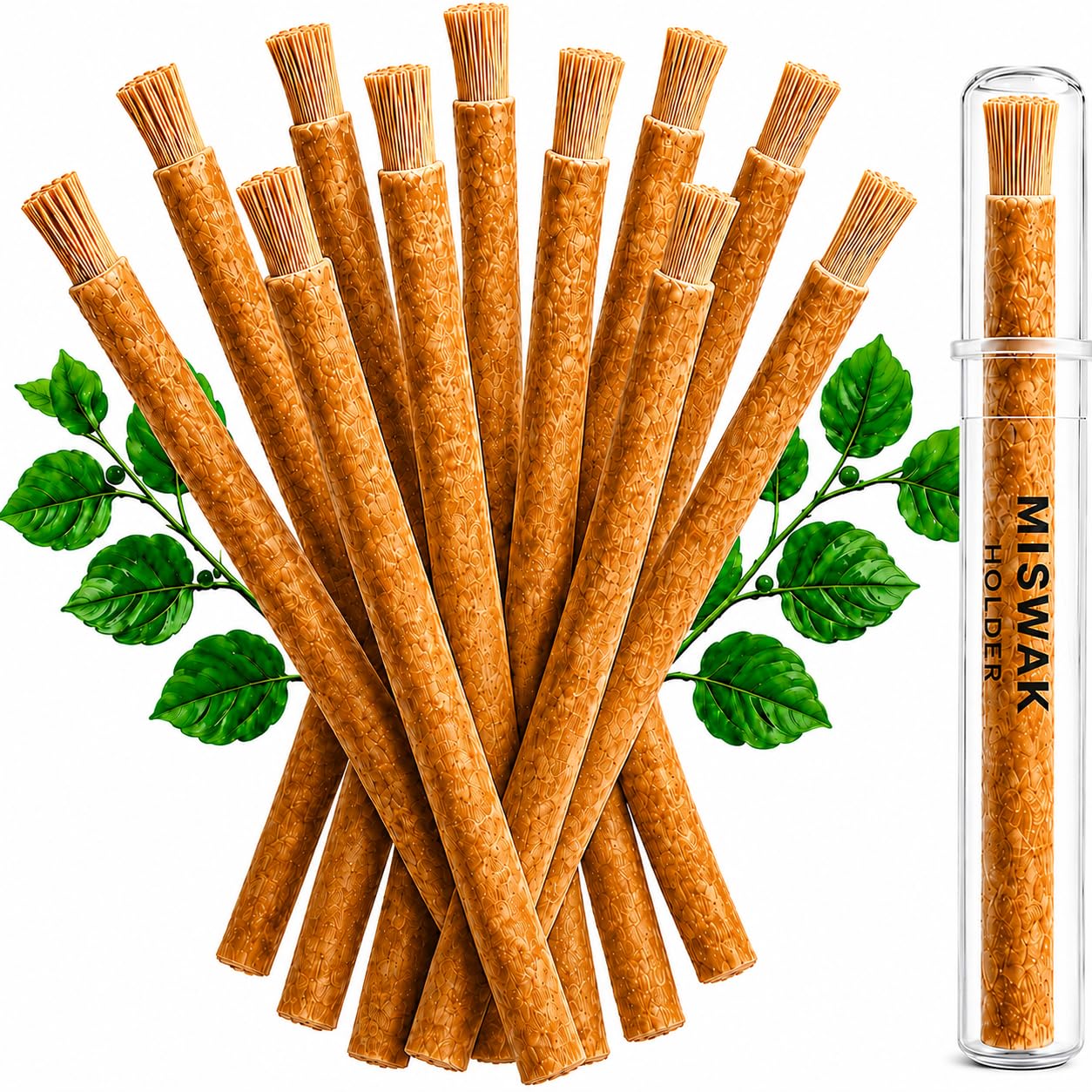 KUZANOX palitos miswak paquete frontal mostrando 12 unidades y claridad de empaque