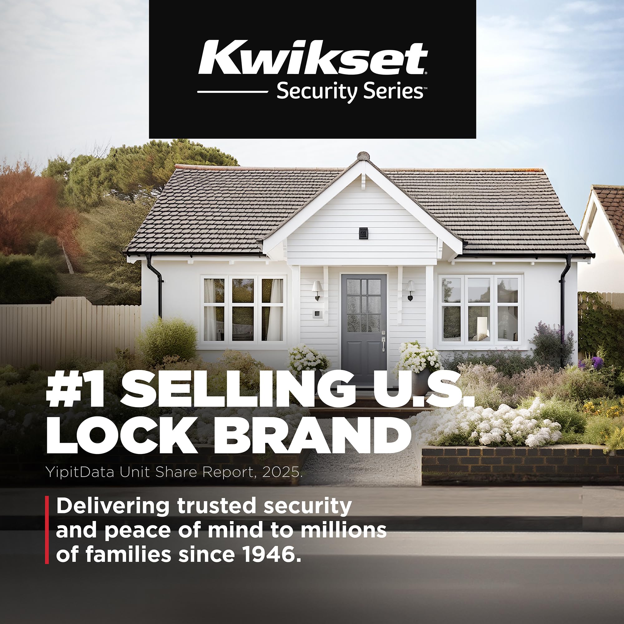 Kwikset 660 en entrada de hogar, mejora la seguridad y estética