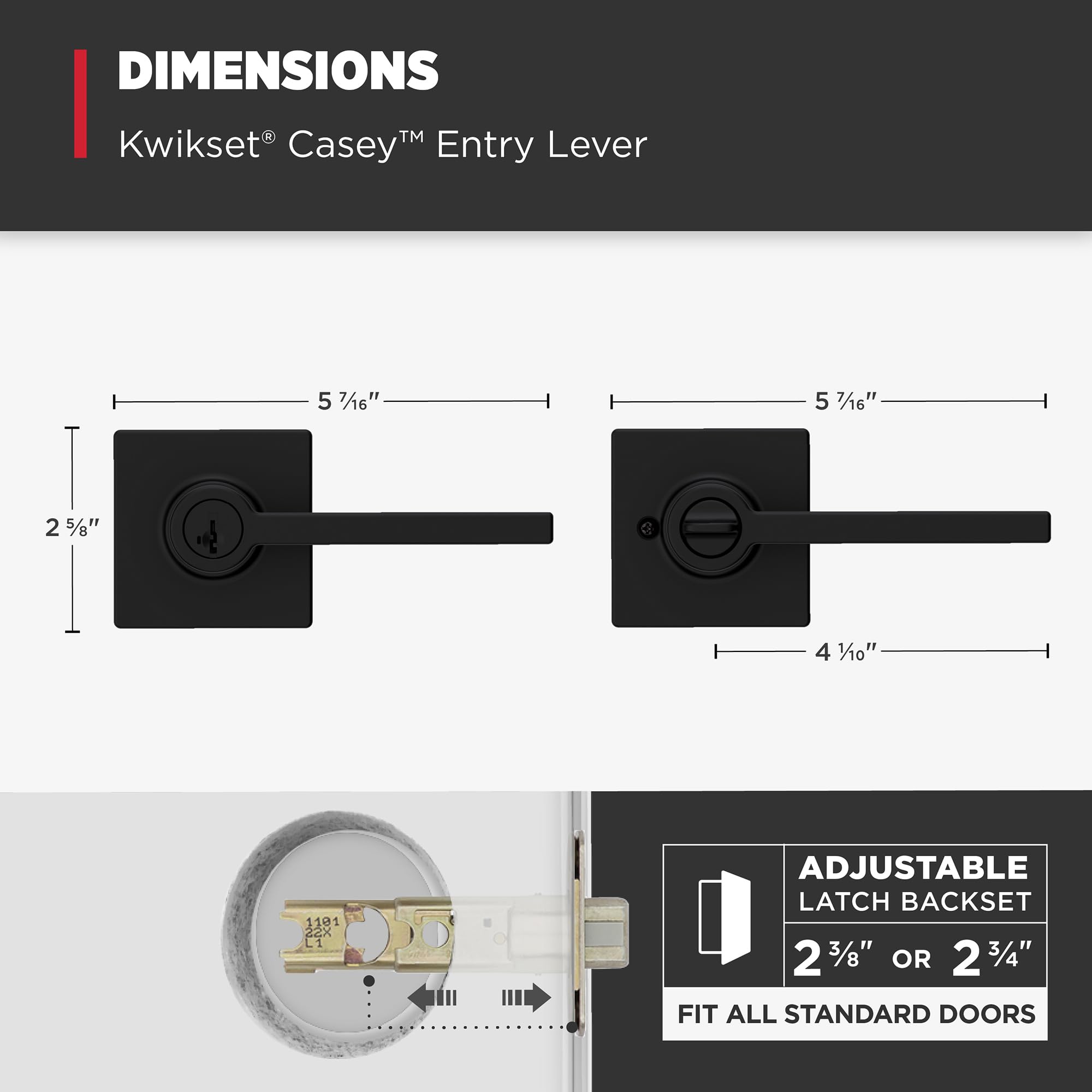 Kwikset Casey en ambiente hogareño integrándose con decoración moderna