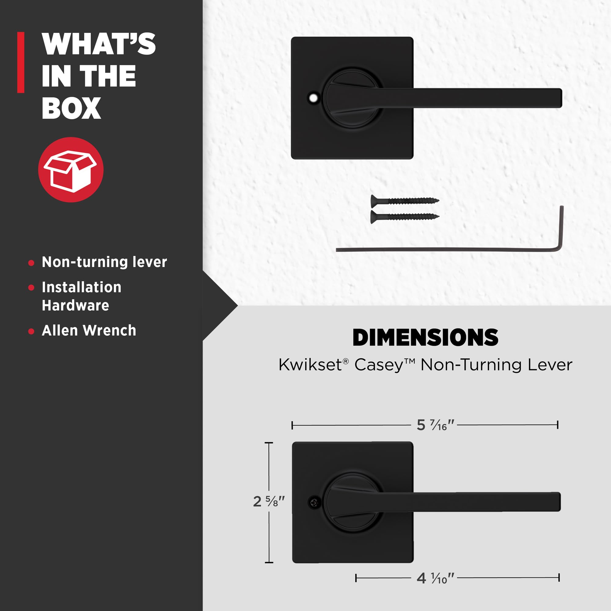 Kwikset Casey en armario despensa demostrando uso como tirador Kwikset