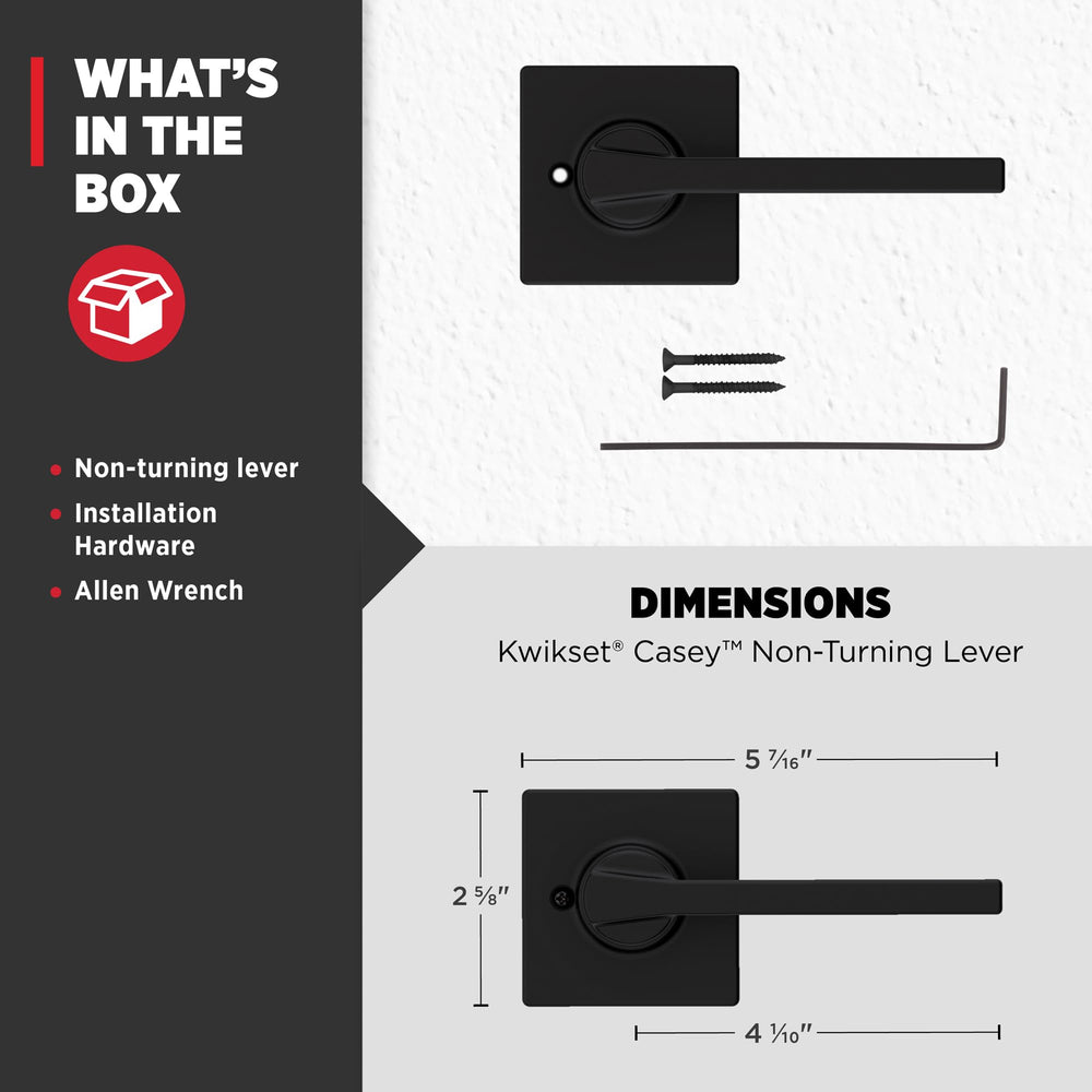 Kwikset Casey en armario despensa demostrando uso como tirador Kwikset