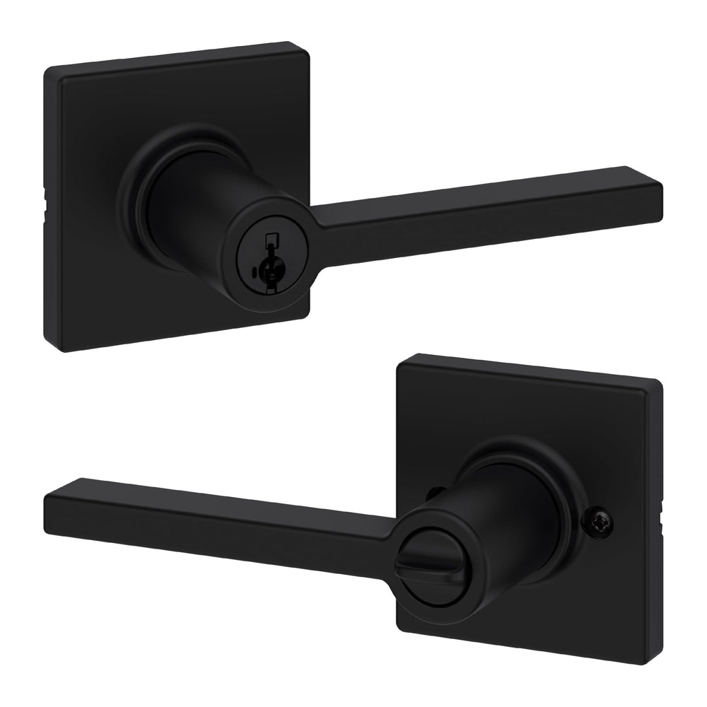 Kwikset Casey vista frontal del paquete mostrando diseño moderno y beneficio estético