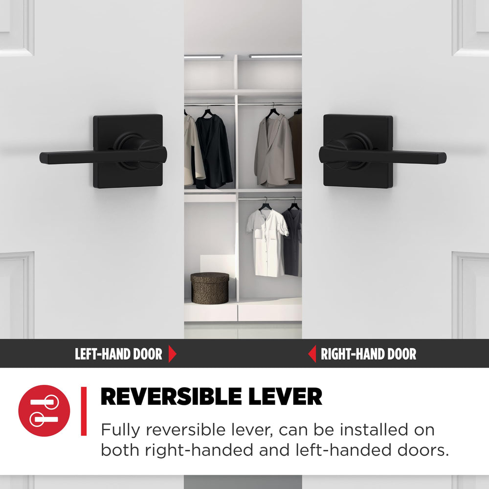 Kwikset palanca Casey reversible en uso, apertura fluida y ergonómica