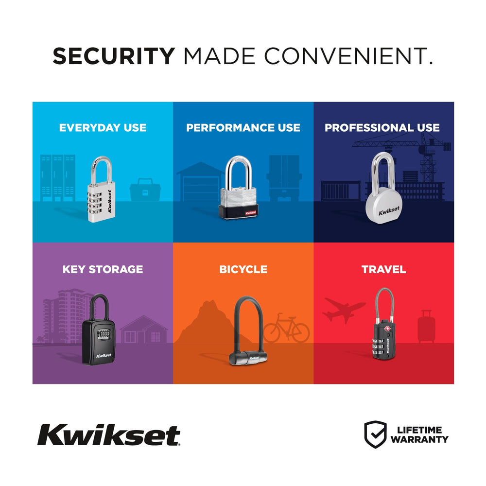 Kwikset etiqueta de garantía limitada para respaldo del fabricante