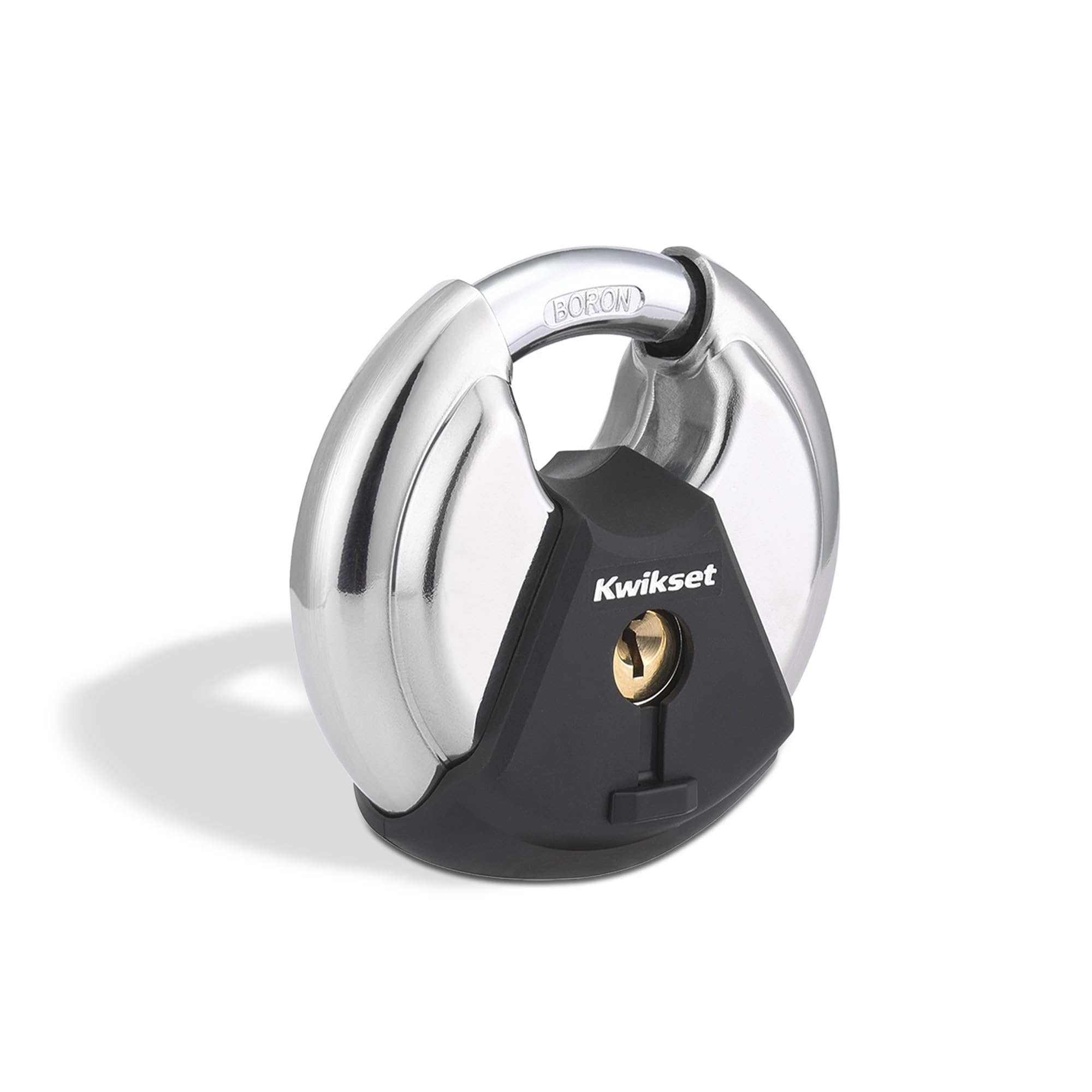 Kwikset candado frontal acero inoxidable, protección duradera exterior