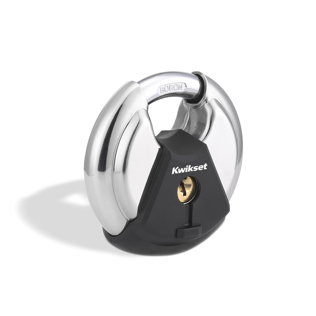 Kwikset candado frontal acero inoxidable, protección duradera exterior