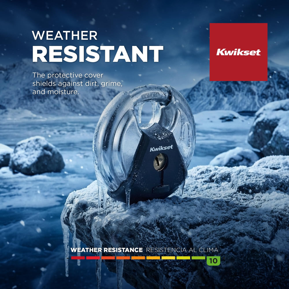 Kwikset superficie pulida que resiste corrosión y facilita limpieza