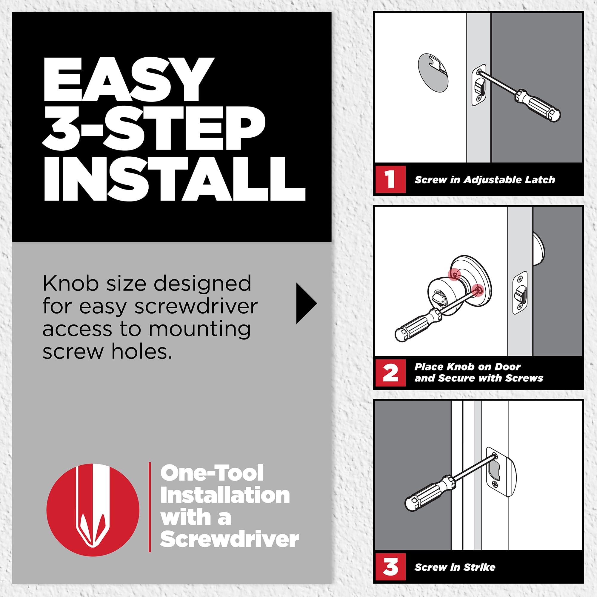 Kwikset Tylo piezas de instalación incluidas facilitando montaje rápido
