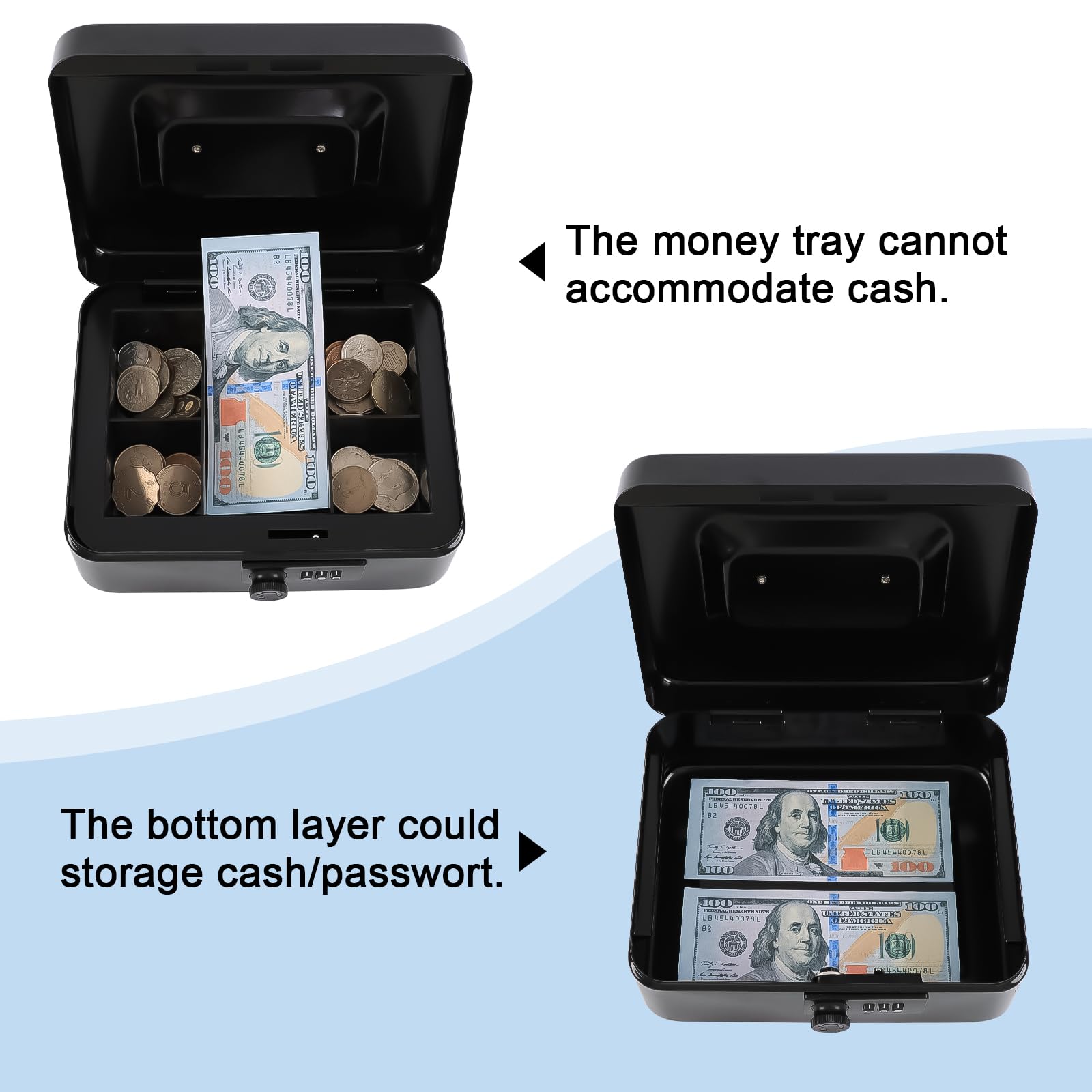 KYODOLED asa metálica mientras se transporta, portabilidad segura
