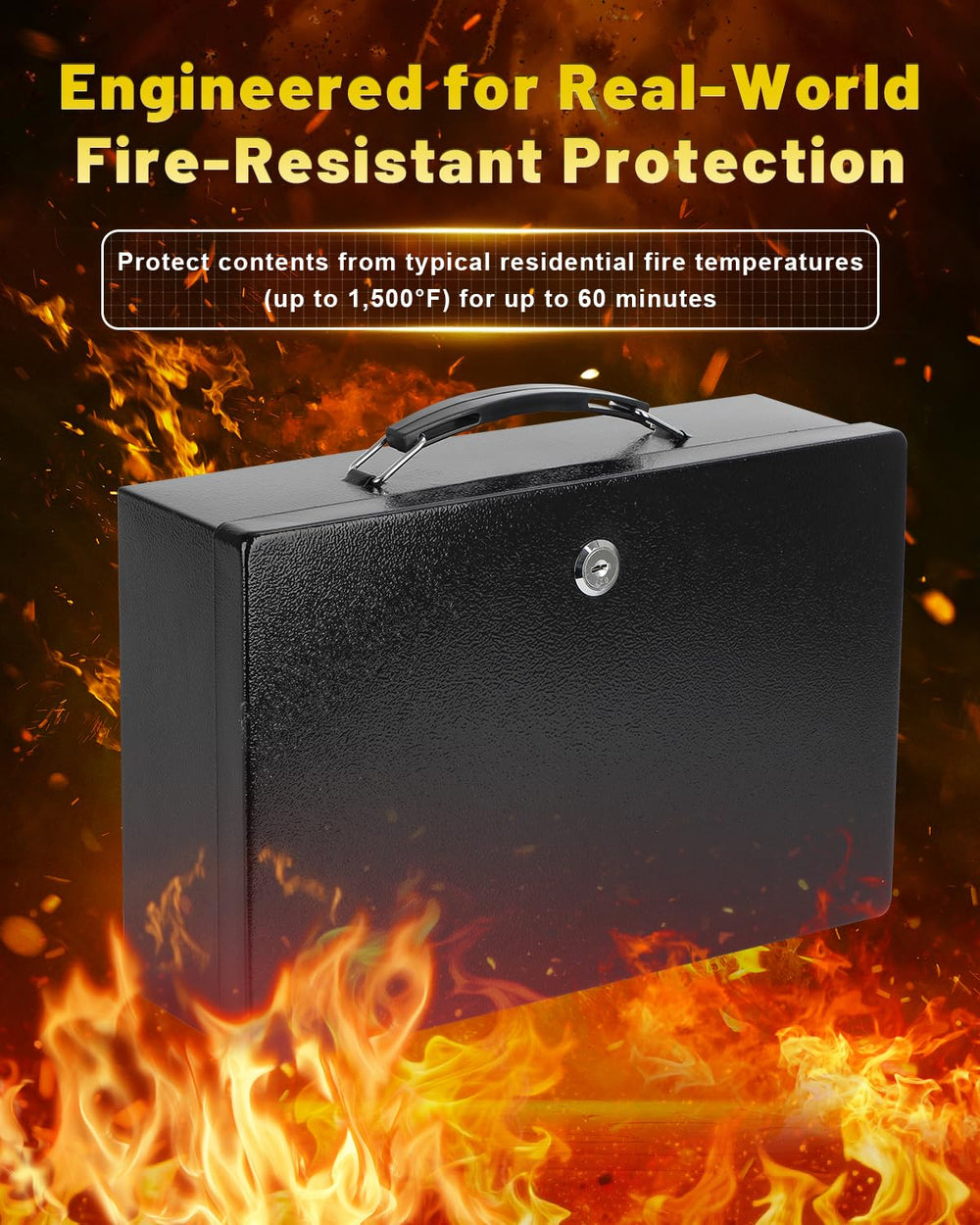 KYODOLED primer plano de la cerradura con llave para mayor seguridad
