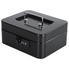 KYODOLED vista frontal de la caja metálica con cerradura y asa, protección práctica