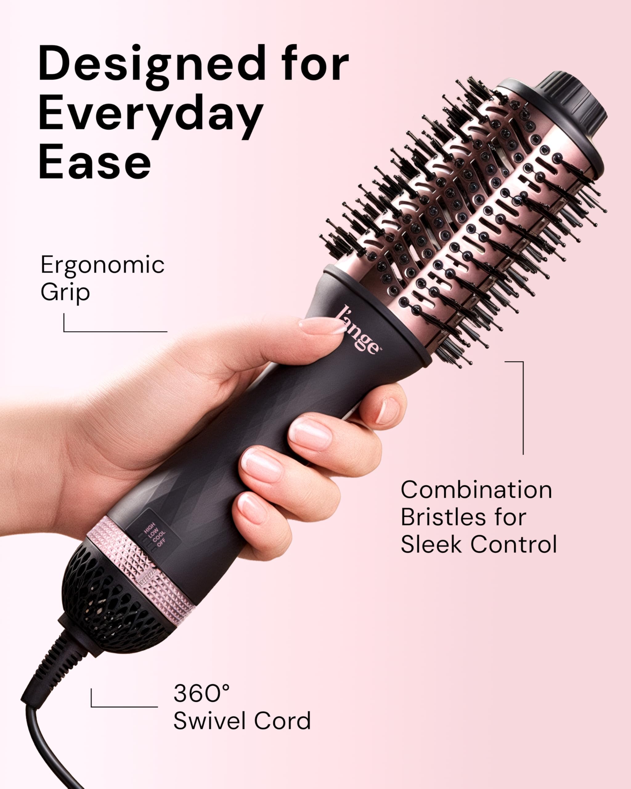 L'ANGE HAIR cordón giratorio 360° que facilita movimientos sin enredos